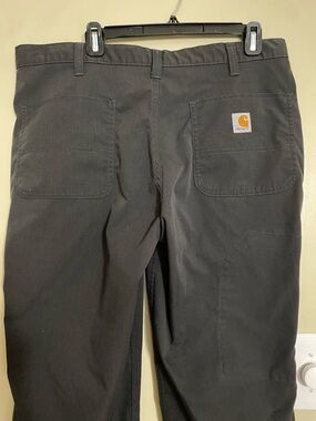Carhartt Men's Dark Charcoal Straight Leg Chinos Carpenter Relaxed Fit 36x32